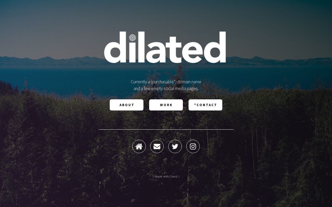 Carrd profile picture for @dilated